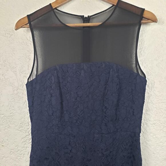 Diane Von Furstenberg Mesh and Lace Shift Dress - S RESHOOT - Picture 3 of 7